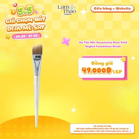  [DEAL SỐC 04.05 - 07.05] Cọ Tán Nền Guoxiaoniu Rose Gold Angled Foundation Brush 
