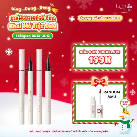  [DEAL SỐC 6.12 - 25.12 MUA HOÁ ĐƠN FOCALLURE 199K TẶNG 01 SON TRUE MATTE LIQUID LIPSTICK] Bút Kẻ Mắt Nước Focallure Lasting Waterproof Liquid Eyeliner FA200 