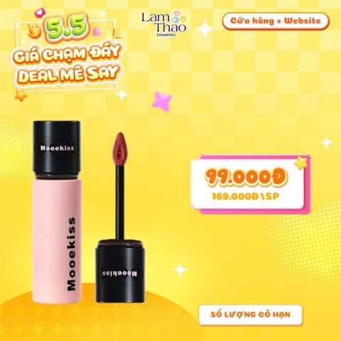  Son Bùn Lì Mịn Mooekiss Velvet Lip Mud 