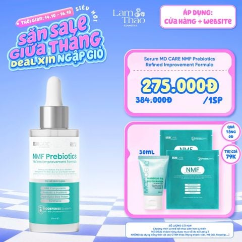  [DEAL SỐC 14.10 - 16.10 TẶNG GEL RỬA MẶT MDCARE 30ml + 2 MASK MDCARE] Serum Cân Bằng Lợi Khuẩn & Phục Hồi Da MD CARE NMF Prebiotics Refined Improvement Formula 