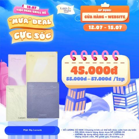  [DEAL 12/7 - 15/7 GIÁ SỐC] Mặt Nạ Thạch Hỗ Trợ Làm Dịu, Hỗ Trợ Phục Hồi Da Luvum Calming Repair Cica Gel Mask 