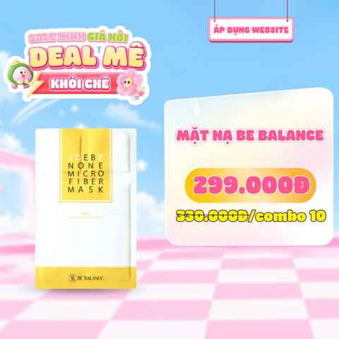  Mặt Nạ Vải Vi Sợi Dưỡng Sáng Mịn Đều Da Be Balance Idebenone Micro Fiber Mask 