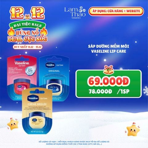  [DEAL SỐC 11.12 - 15.12] Sáp Dưỡng Mềm Môi Vaseline Lip Care 