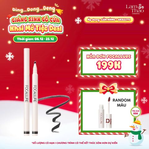  [DEAL SỐC 6.12 - 25.12 MUA HOÁ ĐƠN FOCALLURE 199K TẶNG 01 SON TRUE MATTE LIQUID LIPSTICK] Bút Phẩy Sợi Chân Mày Focallure Fluffmax Tinted Brow Ink Pen FA161 