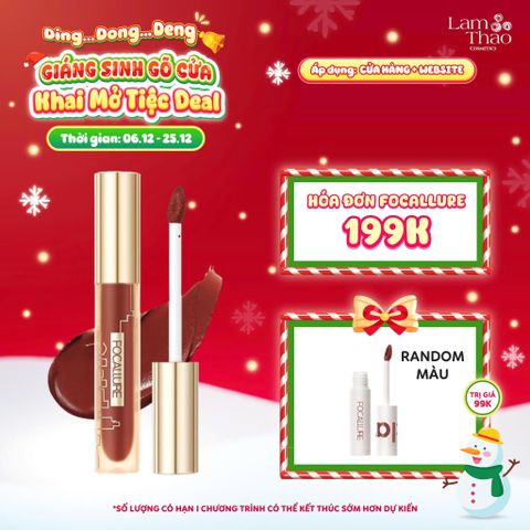  [DEAL SỐC 6.12 - 25.12 MUA HOÁ ĐƠN FOCALLURE 199K TẶNG 01 SON TRUE MATTE LIQUID LIPSTICK] Son Kem Nhung Focallure Airy Velvet Liquid Lipstick FA324 