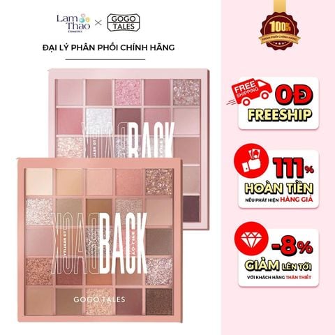  Bảng Phấn Mắt 25 Màu GogoTales Crystal Color Charming 