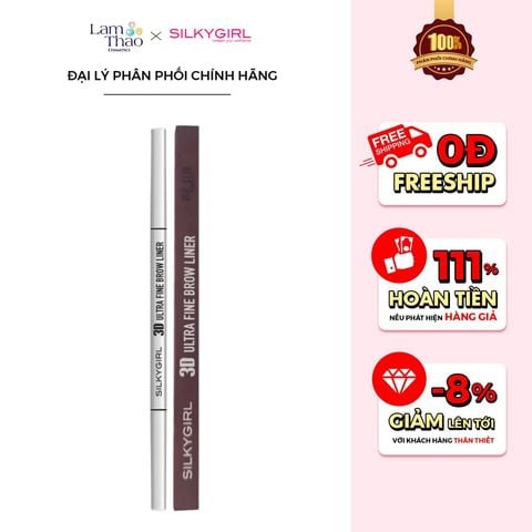  Chì Kẻ Mày Hai Đầu Silkygirl 3D Ultra Fine Brow Liner 