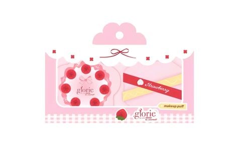  Set 2 Bông Mút Tán Nền Glorie Rubycell & Hydrophilic Polyurethane Strawberry Cake Collection 