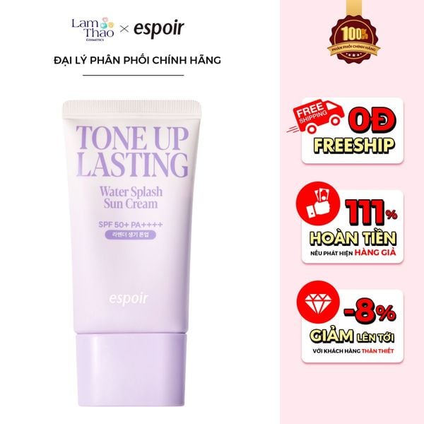 Kem Chống Nắng Nâng Tone Espoir Water Splash Sun Cream Tone Up Lasting SPF50 PA