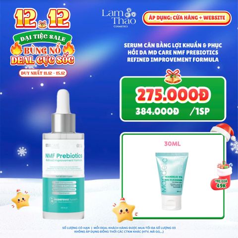  [DEAL SỐC 11.12 - 15.12 TẶNG SRM MD CARE 30ML] Serum Cân Bằng Lợi Khuẩn & Phục Hồi Da MD CARE NMF Prebiotics Refined Improvement Formula 