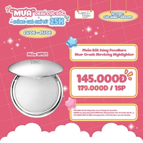  [DEAL 23/8 - 25/8 MUA MÀU WT01 GIÁ SỐC] Phấn Bắt Sáng Focallure Star Crash Stretchy Highlighter 
