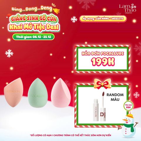  [DEAL SỐC 6.12 - 25.12 MUA HOÁ ĐƠN FOCALLURE 199K TẶNG 01 SON TRUE MATTE LIQUID LIPSTICK] Bông Mút Trang Điểm Focallure Match Max Makeup Sponge 