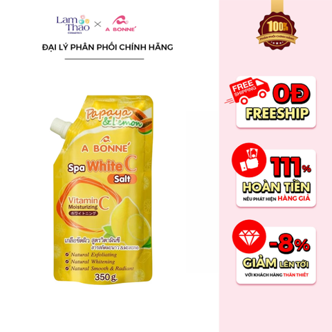  Muối Tắm A Bonne Vitamin C Chiết Xuất Đu Đủ & Chanh Spa White C Salt 