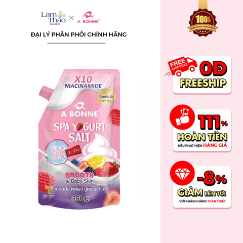  Muối Tắm Sữa Chua Làm Trắng & Mềm Mịn Da A Bonne Spa Yogurt Salt 