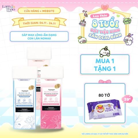  [DEAL SỐC 4.11 - 24.11 TẶNG KHĂN ƯỚT SPRINGEN BABY WIPES 80 TỜ] Sáp Wax Lông Ấm Dạng Con Lăn Nowax 