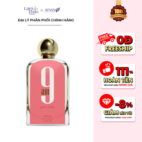  Nước Hoa Nữ Afnan 9AM Pour Femme Eau De Parfum 