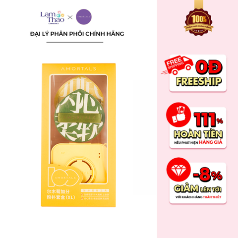  [DEAL SỐC 14.09 - 16.09] Bộ Bông Mút Tán Kem Nền Dạng Lỏng Amortals Bonus Points Powder Puff Set 