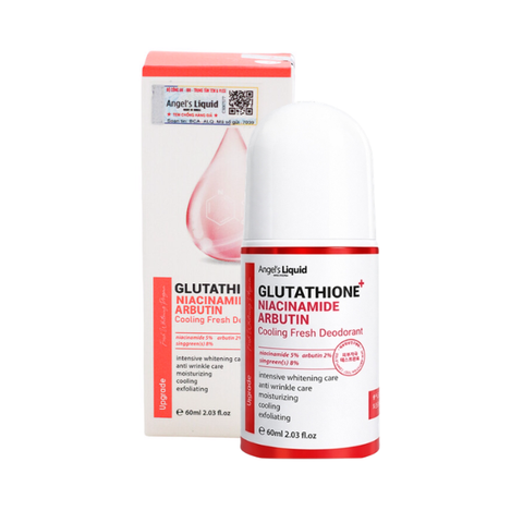  Lăn Nách Khử Thâm Dưỡng Trắng Mát Lạnh Angel's Liquid Glutathione + Niacinamide Arbutin Cooling Fresh Deodorant 