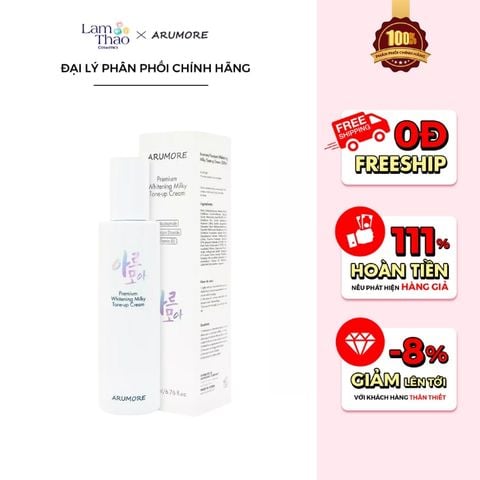  Kem Dưỡng Trắng Arumore Premium Whitening Tone Up Cream 
