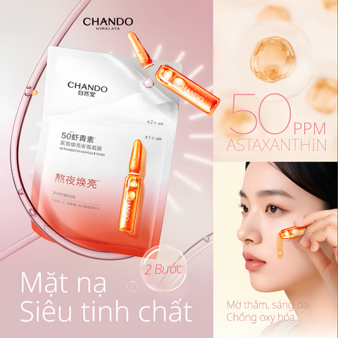  Mặt Nạ Siêu Tinh Chất Kèm Ống Serum Chando Himalaya Ampoule Mask 
