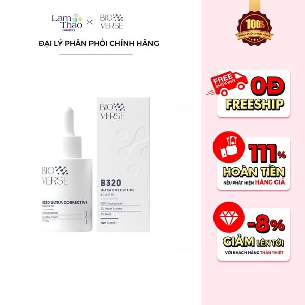 Tinh Chất Sáng Da Mờ Thâm Bioverse B320 Ultra Corrective Booster