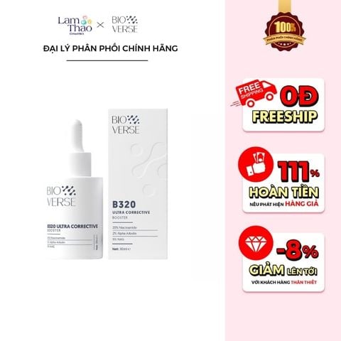  Tinh Chất Sáng Da Mờ Thâm Bioverse B320 Ultra Corrective Booster 