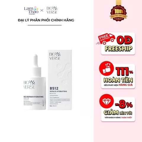  Tinh Chất Phục Hồi Da Cấp Ẩm Bioverse B512 Repair Hydrating Booster 