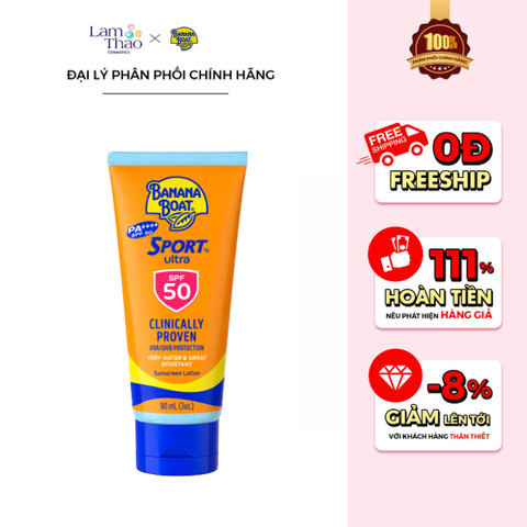  Kem Chống Nắng Thể Thao Banana Boat Sport Ultra Sunscreen Lotion SPF50 PA++++ 