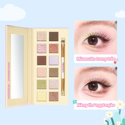  Bảng Phấn Mắt 12 Màu Colorkey Pokky Mao Bloom Chase 12-Color Eyeshadow Palette 