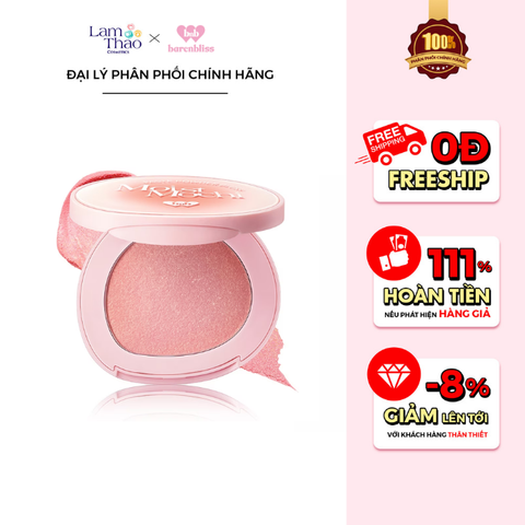  [DEAL SỐC 07.07 - 10.07]  Má Hồng Kem Lai Phấn Barenbliss Moist Mochi Paste Powder Blush 