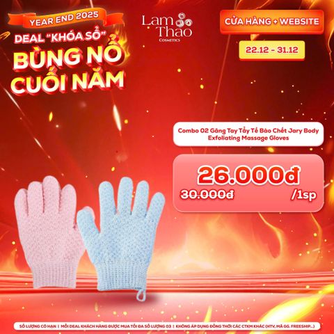  [DEAL SỐC 22.12 - 31.12 COMBO 02 GĂNG TAY]  Găng Tay Tẩy Tế Bào Chết Jary 