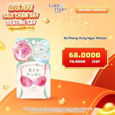  [DEAL SỐC 24.01 - 26.01] Xà Phòng Vùng Ngực Pelican 
