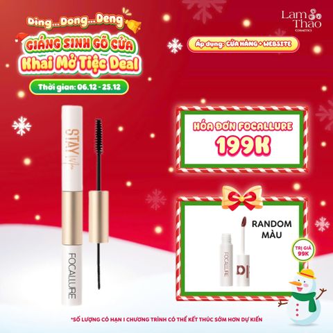  [DEAL SỐC 6.12 - 25.12 MUA HOÁ ĐƠN FOCALLURE 199K TẶNG 01 SON TRUE MATTE LIQUID LIPSTICK] Mascara Hai Đầu Focallure Waterproof Lashprimer & Mascara 2 In 1 FA160 