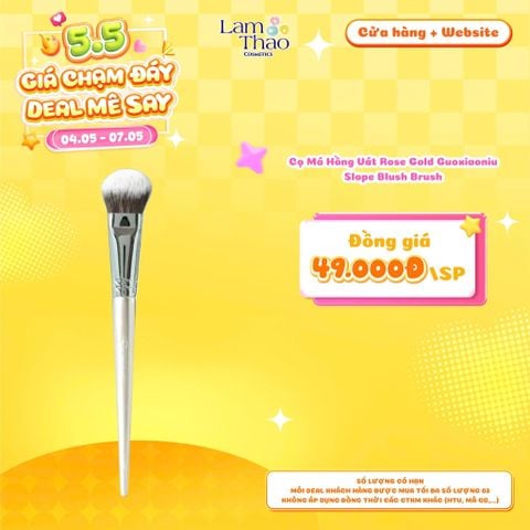  [DEAL SỐC 04.05 - 07.05] Cọ Má Hồng Vát Rose Gold Guoxiaoniu Slope Blush Brush 