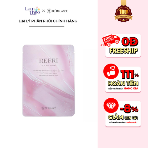  [DUY NHẤT QUẬN 9: DEAL SỐC 30.06 - 09.07 KHI MUA COMBO 5 MASK] Mặt Nạ Vải Vi Sợi Làm Mát & Dịu Da Tức Thì Be' Balance Refri Micro Fiber Mask 