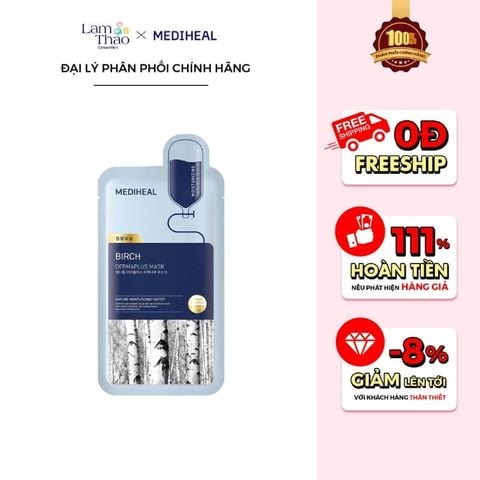  Mặt Nạ Cấp Ẩm Và Phục Hồi Da Khô Mediheal Dermaplus Birch Mask 