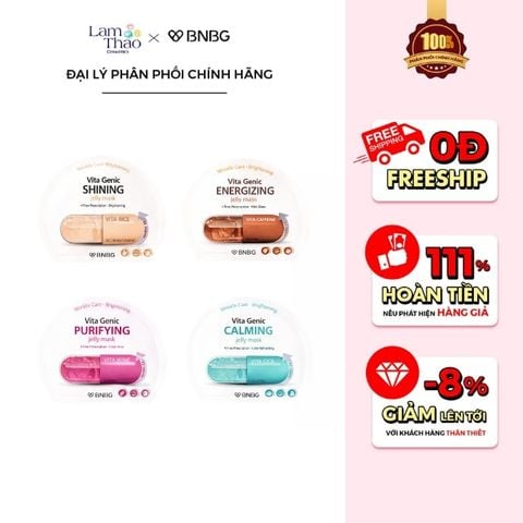  Mặt Nạ BNBG Vita Genic Wrinkle Care Brightening Jelly Mask 