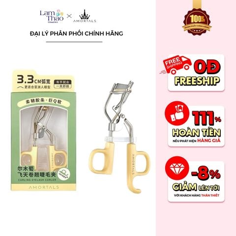  [DEAL SỐC 6.12 - 25.12 MUA HOÁ ĐƠN AMORTALS 349K TẶNG BÔNG MÚT TWIN STAR POWDER PUFF SET]  Kẹp Bấm Mi Có Đầu Chuốt Mi Amortals Curl Master Eyelash Curler 
