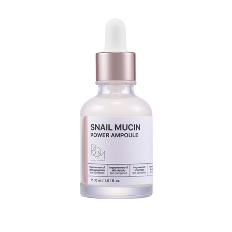  Tinh Chất Dưỡng Sáng & Làm Mờ Nếp Nhăn B.O.M Snail Mucin Power Ampoule 