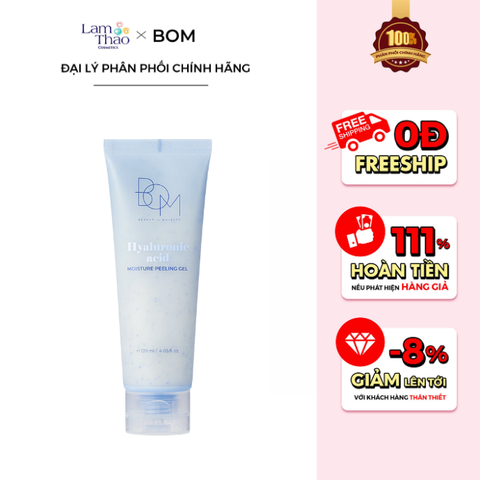  Gel Tẩy Tế Bào Chết Dưỡng Ẩm BOM Hyaluronic Acid Moisture Peeling Gel 