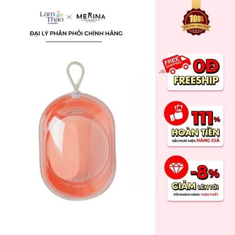  Mút Trang Điểm Hình Bán Nguyệt Mẫu Tàu Không Gian Merina 