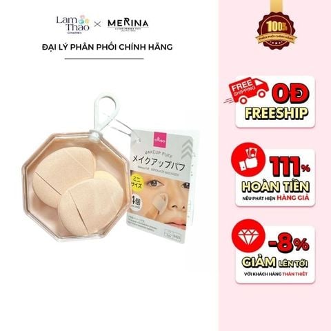  Hộp Bông Mút Ngón Tay 4 Cái Merina 