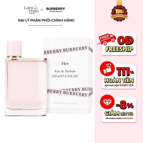  Nước Hoa Nữ Burberry Her Eau De Parfum 