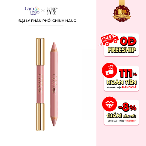  [DEAL SỐC 14.07 - 17.07] Bút Má Hồng & Bắt Sáng Hai Đầu Out Of Office Colour & Glow Double-head Multi-Use Blusher Pen 
