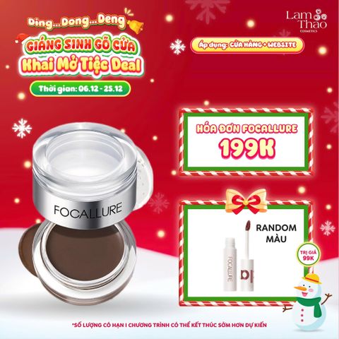  [DEAL SỐC 6.12 - 25.12 MUA HOÁ ĐƠN FOCALLURE 199K TẶNG 01 SON TRUE MATTE LIQUID LIPSTICK] Gel Kẻ Chân Mày 3D 2In1 Chống Dính Lâu Trôi Focallure Brows Gel Cream 