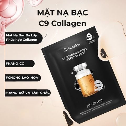  Mặt Nạ Bạc Ba Lớp Giúp Da Săn Chắc Và Đàn Hồi JM Solution C9 Collagen 