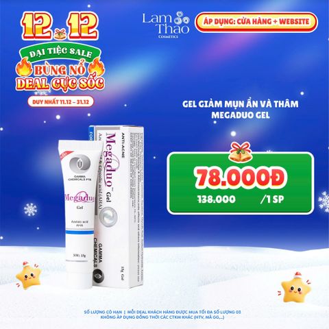  [DEAL SỐC 11.12 - 31.12] Gel Giảm Mụn Ẩn Và Thâm Megaduo Gel 