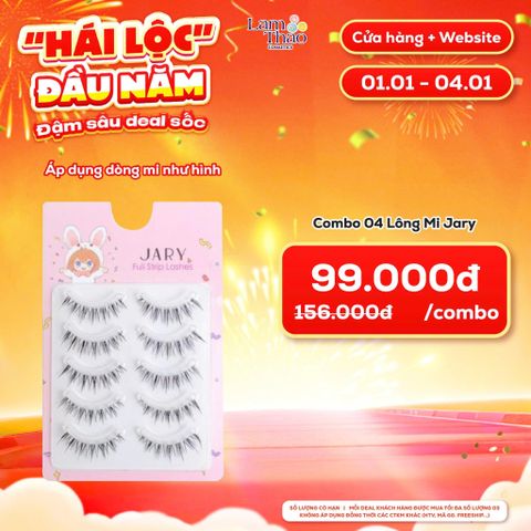  [DEAL SỐC 01.01 - 04.01 COMBO 4 HỘP] Lông Mi Giả Jary Full Strip Lashes 