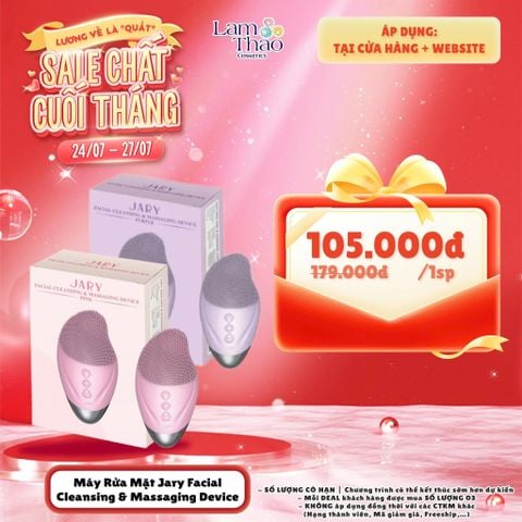  [DEAL 24/7 - 27/7 GIÁ SỐC]  Máy Rửa Mặt Jary Facial Cleansing & Massaging Device 