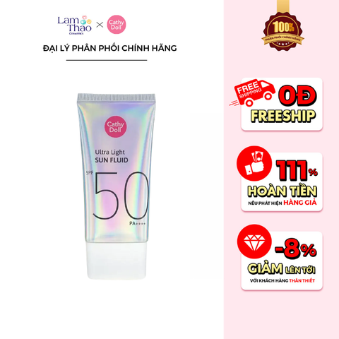 Sữa Chống Nắng Dưỡng Da Cathy Doll Ultra Light Sun Fluid SPF50+ PA++++ 